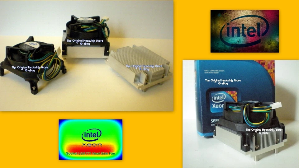 Xeon Heatsink CPU Cooler Fan for E5405 E5410 Socket J LGA771 Server Workstation - Image 1 of 4
