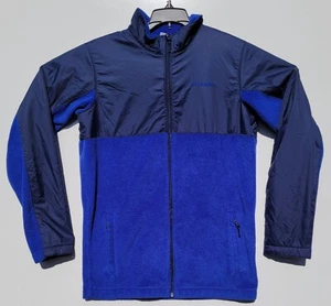 Columbia Boy's XL Fleece Full Zip Jacket - Royal/Navy Blue - Warm and Stylish! - Picture 1 of 3