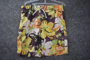 Pipeline Board Shorts Boys 10/12 Floral Print Swim Trunks 9" Inseam Lined - Picture 1 of 7