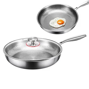 Non Stick Frying Pans Hybrid Nonstick with Lid PFOA Free Cookware - Picture 1 of 15
