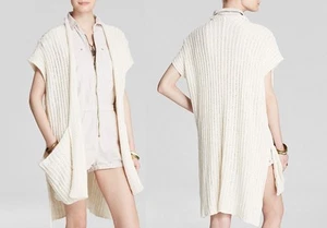 FREE PEOPLE Fashion Oversize sloppy pockets Cute Cardigan Sweater Outwear XS S M - Picture 1 of 1