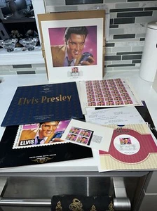 Colección completa de estampillas edición conmemorativa de Elvis Presley 1993 USPS + extras - Imagen 1 de 12