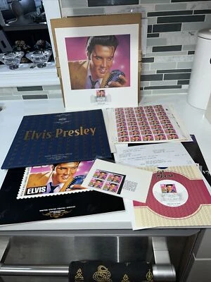 USPS 1993 Elvis Presley Commemorative Edition Complete Stamp Collection + extras - Image 1 of 4