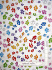 Loralie Go Doggie Paw Print Toss White Cotton Fabric Loralie Designs By The Yard