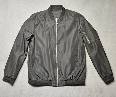 Chaqueta de bombardero Vogue FS azul para hombre grande, abrigo ligero, forrada, aspecto clásico Foto 1 de 4