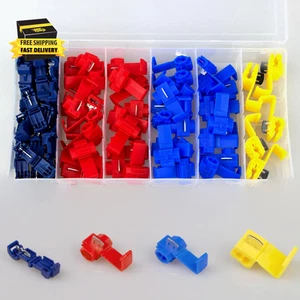 65 Pcs Solderless Quick Splice Wire Connectors, Scotch Lock Snap Electrical Wire - Picture 1 of 7