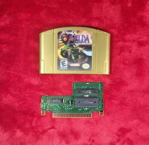 The Legend of Zelda: Majora's Mask Holographic Gold Nintendo 64 N64 1997 Probado - Imagen 1 de 9