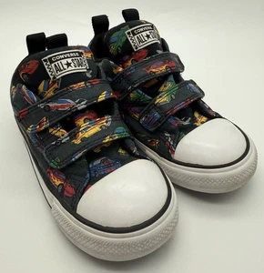 Converse All-Star Infant Toddler’s Unisex Athletic Sneakers Hotrod Cars Size 10 - Picture 1 of 9