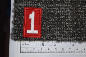 Cub Scout BSA Pack Number 1 Uniform Embroidered Sleeve Patch Red White - Picture 1 of 3