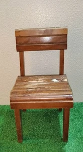 Sedia in Legno Per Bambini Vissuta Vintage Da Collezione Anni 50/60 Come Da Foto - Bild 1 von 7