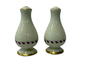 Franciscan Arden Ivory Gold Trim Purple Flowers Salt & Pepper Shaker - Picture 1 of 2
