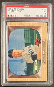 1955 Bowman Whitey Ford #59 PSA 1 New York Yankees - Bild 1 von 2