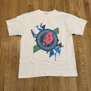 Vintage New Balance Running Graphic T Shirt Size Large 80s 90s Retro Pump Vtg - Picture 1 of 6