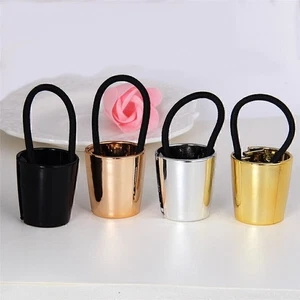 Chic Women's Metal Elastic Ponytail Holder Hair Cuff Wrap Tie Band Ring Ropes - Picture 1 of 13