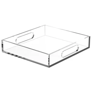 Acrylic Serving Tray with Handles - Lucite Organizer for Bench, Coffee Table,... - Picture 1 of 7
