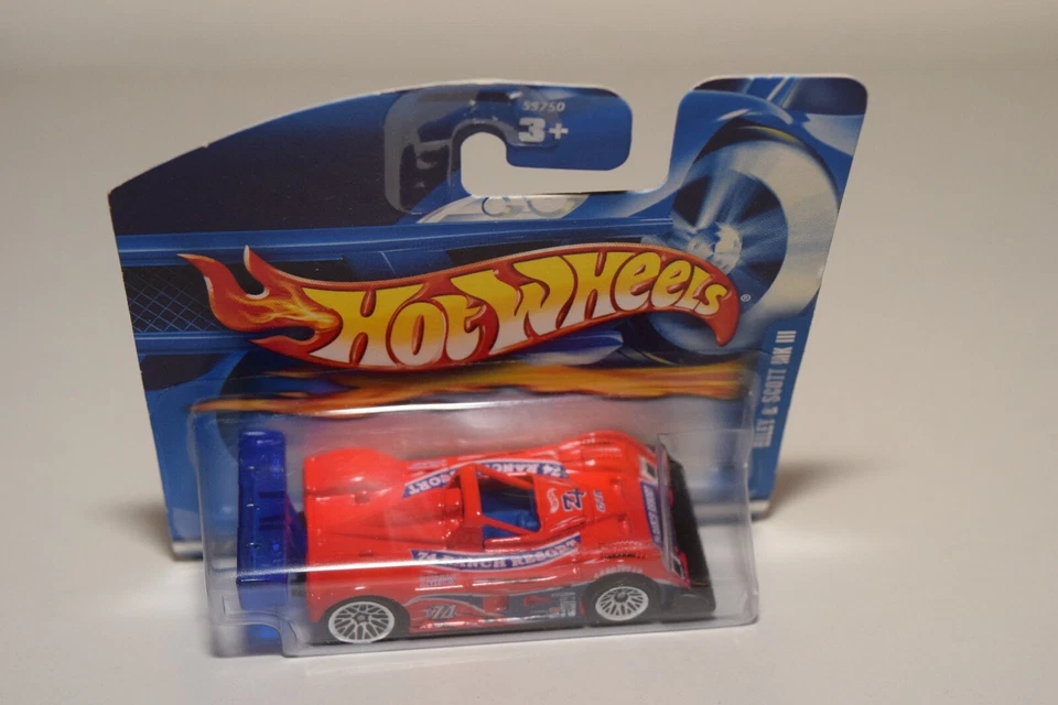 V 1:64 HOTWHEELS RILEY & SCOTT MKII MK III RED MINT BOXED ON SHORT CARD RARO - Immagine 1 di 2