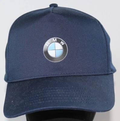 Gorra de béisbol BMW con logotipo azul marino ajustable con correa talla única Foto 1 de 4