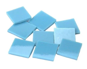 Türkisblau Opal Dreiecke | Schmelzbar 96 | geschliffene Mosaik Glasfliesenformen  - Bild 1 von 2