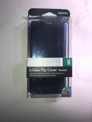 Original Samsung S-View Flip Cover Case for Galaxy S6 Edge + (Plus) Clear NEW - Image 1 of 3