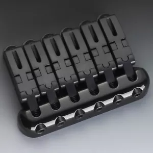 Schaller guitar bridge 6 string Hannes Black chrome finish - Foto 1 di 1