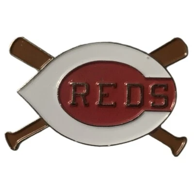 Vintage 1996 MLB Cincinnati Reds Logo Crossed Bats Souvenir Pin - Image 1 of 2