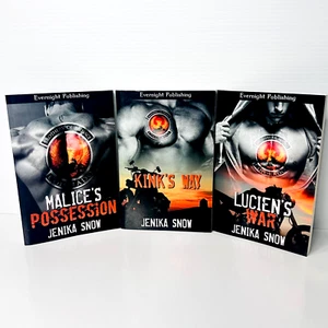 Brothers of Menace Motorcycle Club Romance series books 1 to 3 by Jenika Snow - Picture 1 of 15