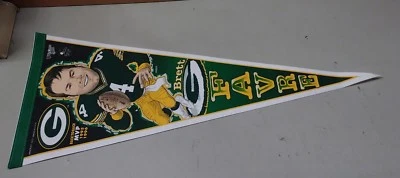 Banderín de fútbol americano Brett Favre NFL espalda con espalda 1995/1996 MVP Foto 1 de 2