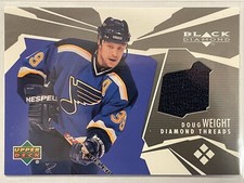 2003-04 Upper Deck Black Diamond Doug Weight Diamond Threads Jersey DT-DW Hockey