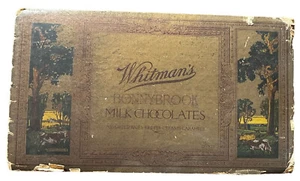 Whitman's BonnyBrook Milk Chocolates Cardboard Sampler Box: Amazing Early 1900 ! - Picture 1 of 8