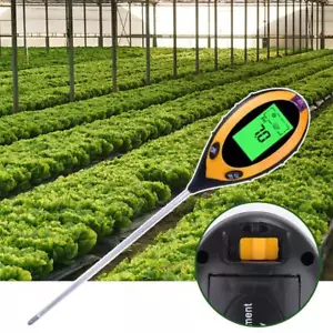✲4-IN-1 Digital PH Meter Bodentester Kit Sonnenlicht Feuchtigkeit Temperatur Messung - Bild 1 von 10
