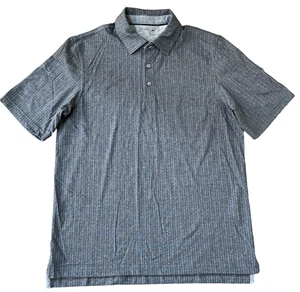 VINEYARD VINES JIM NANTZ DARK GRAY HEATHERED PRINTED POLO SHIRT 1G010173 SZ M - Picture 1 of 16