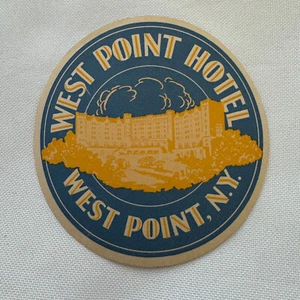 Vintage West Point New York West Point Hotel Luggage Label - Picture 1 of 2