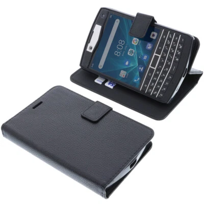 BLUE-HANDY Funda protectora para móvil Unihertz Titan estilo libro negra