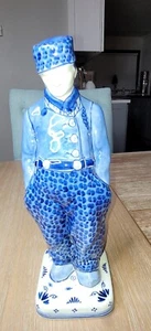 Statuetta grande Royal Delft Farmer 11 1/2" 29,5 cm - Foto 1 di 15