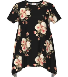 NWT LuLaRoe Large Melissa Tunic Top - Floral Print as Pictured - Picture 1 of 2