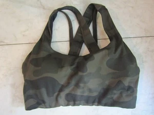 Senita Athletics Brown Camo Polyester/Spandex Lined Sports Bra Women Size Small - Picture 1 of 4