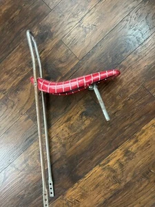 PERSONS RED SOLO POLO SEAT 1969 SCHWINN STINGRAY VINTAGE MUSCLE BIKE ORIGINAL - Picture 1 of 23