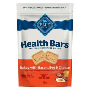 Blue Buffalo Health Bars Crunchy Dog Biscuits, Bacon, Egg & Cheese, 16-oz. Bag - Picture 1 of 3
