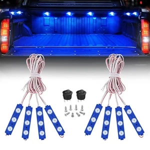 Nilight 8PCS Truck Pickup Bed Light 24LED Blue Cargo Rock Lighting Kits with ... - Picture 1 of 7