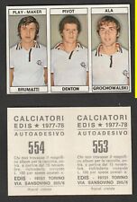 figurina calciatori album edis 1977-78 n.553-554 basket brumatti grochowalski