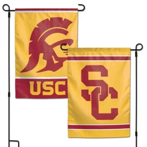 USC TROJANS 12"X18" 2 SIDED GARDEN FLAG NEW WINCRAFT 👀 - Picture 1 of 1