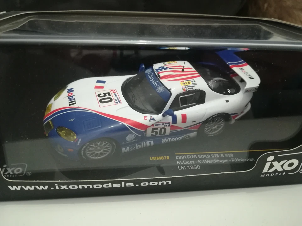 1:43 IXO LMM070 Chrysler Viper GTS-R #50 Duez Wendlinger Huisman LM 1998 - Immagine 1 di 1