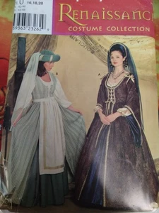 Simplicity 7756 Medieval Dress Size 16,18,20 Costume unCut Renfaire Halloween - Picture 1 of 1