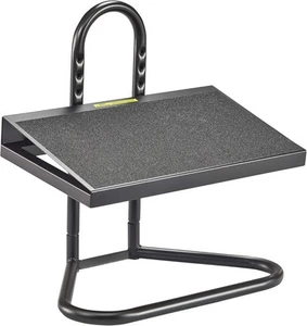 Reposapiés ajustable Safco 5124 Task Master - 9 posiciones, talla única, negro - Imagen 1 de 5