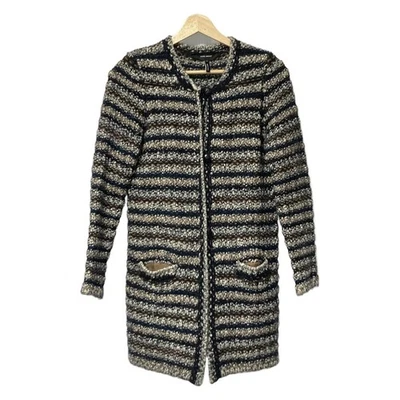 Auténtico abrigo para mujer ISABEL MARANT - negro marrón múltiple Foto 1 de 4