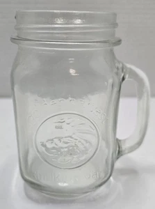 Barattolo da bere vintage 16 oz GOLDEN HARVEST con manico da muratore - Foto 1 di 3