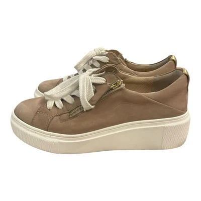 Zapatillas deportivas Paul de cuero verde topo cremallera plataforma zapatos para mujer talla 3,5 UK 6 EE. UU. Foto 1 de 4