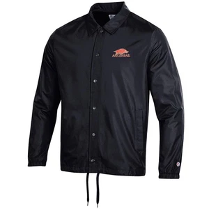 Arkansas Razorbacks NCAA Men's Champion (Black) Coaches Button Down Jacket - Picture 1 of 1