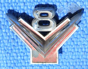 Ford Original V8 Emblem Part # BM-16237-A Vintage OEM - Picture 1 of 6