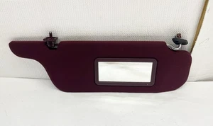 1989-1991 Ford Taurus Passenger Sun Visor Maroon Cloth w/Clips - Picture 1 of 10